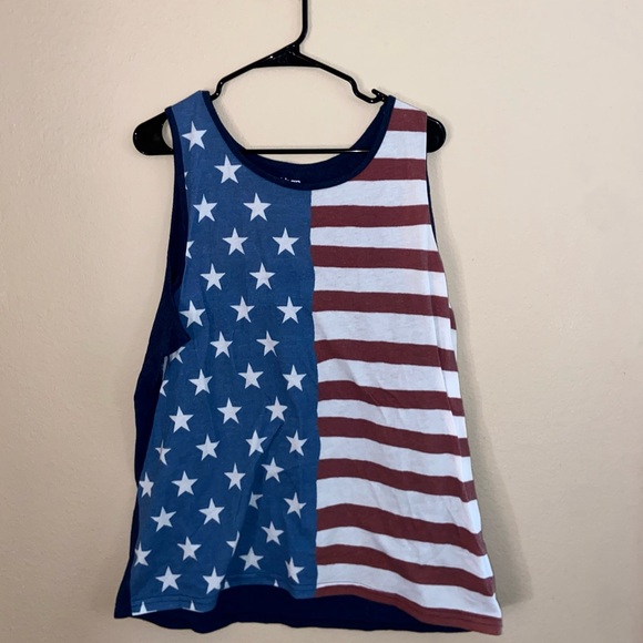 sleeveless shirt all American tank top US flag graphic tee summer street wear - Picture 7 of 7